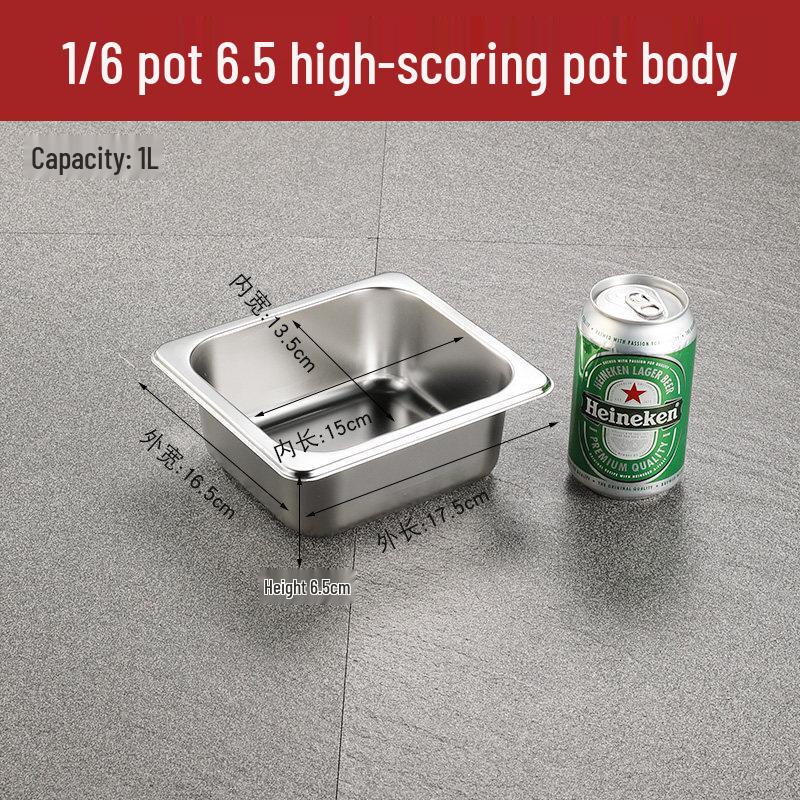 SUS304 Stainless Steel Commercial Food Pan