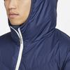 Nike Logo Medium Length Hooded Down Jacket Men Outerwear Dark-Blue DD6789-410