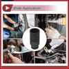 Universal 1/2 Inch Drive Impact Socket 27mm 12 Point High Carbon Steel 1 Pc