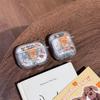 Apron Bear for Apple AirPods Pro1 Bluetooth Wireless Headset Cover 1/1/1 Generation Transparent Quicksand Hard