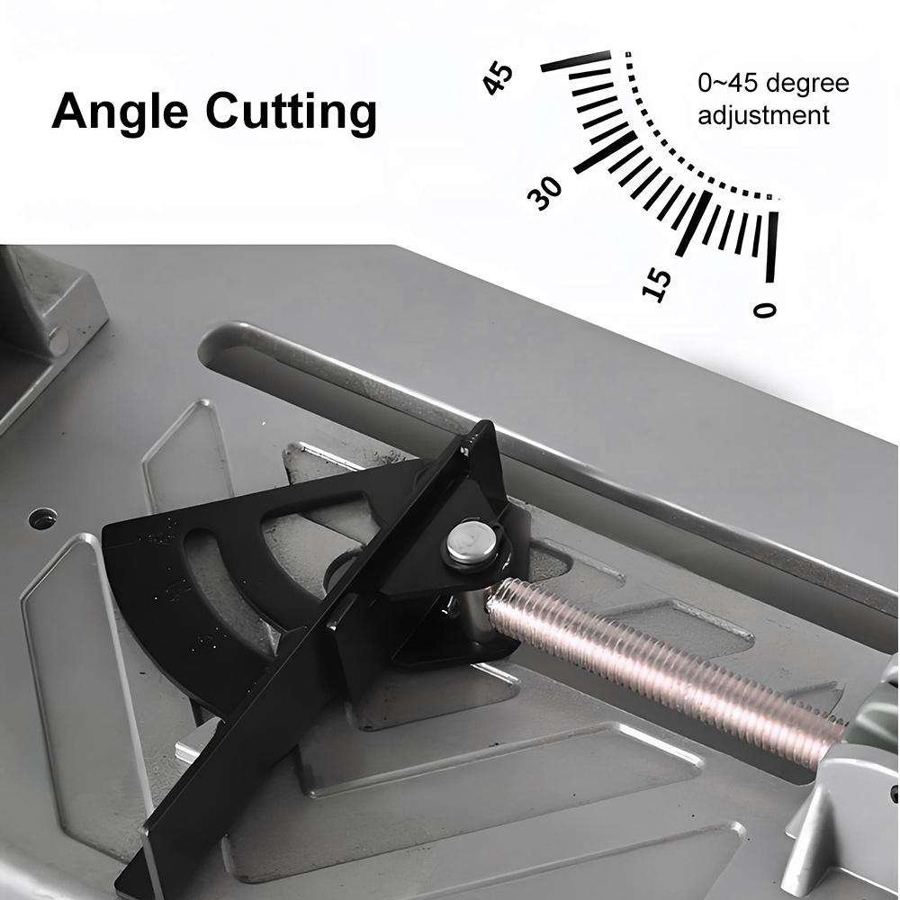 Mini Profile Cutting Machine 0-45 Degrees Table Cutter Multi-Function Desktop Cutting Machine for Cutting Metal Wood Plastic