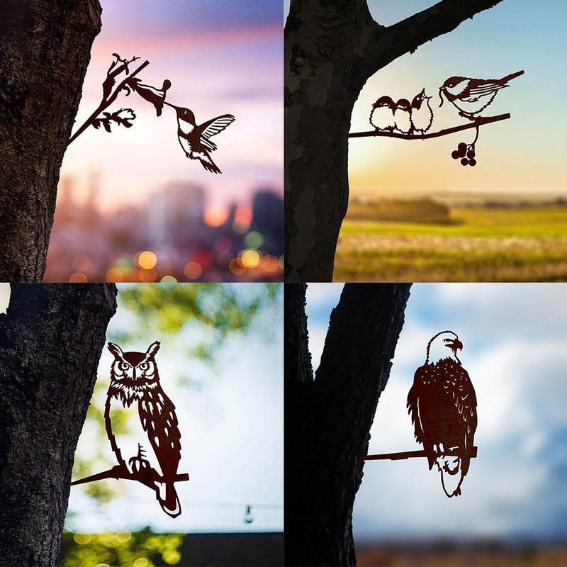 Gardening Ornaments  Owl Bird Art Creative Simulation Animal Bird Ornament Garden Statues Yard Decor Gift Easter Decoration