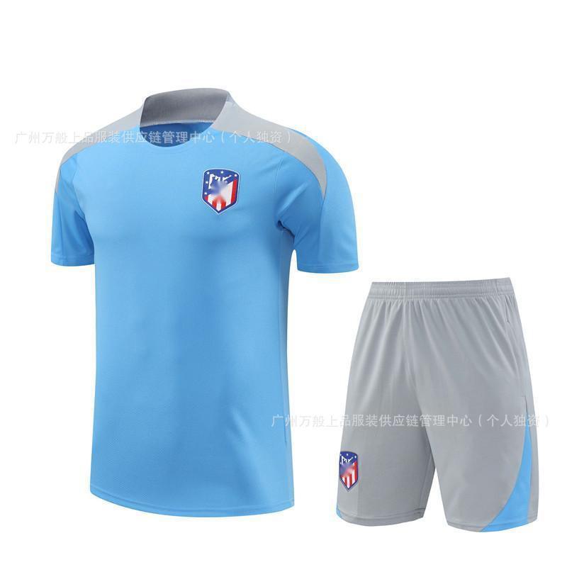 Atletico Madrid Training Jersey Adult Kids Short Sleeve Sports Team Uniforms Basketball