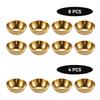 8-Piece Stainless Steel and Golden Sauce Dish Set for Home or Restaurant
