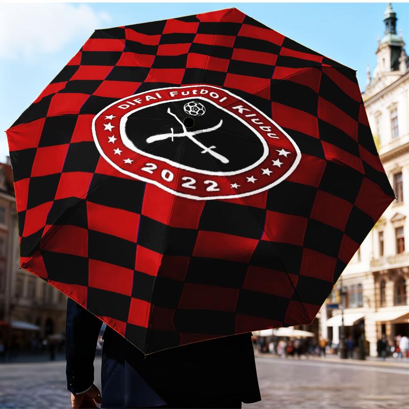Global Football Club Sheff Umbrella 8-Frame for Travel, Camping, Casual Lightweight Portable Umbrella, Essential for Every Family Holidays Gift