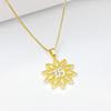 10-Style Gold-Plated Shiny Zircon Crown 15th Birthday Pendant Necklace Classic for Girls' Party Vacation Jewelry Birthday Gift