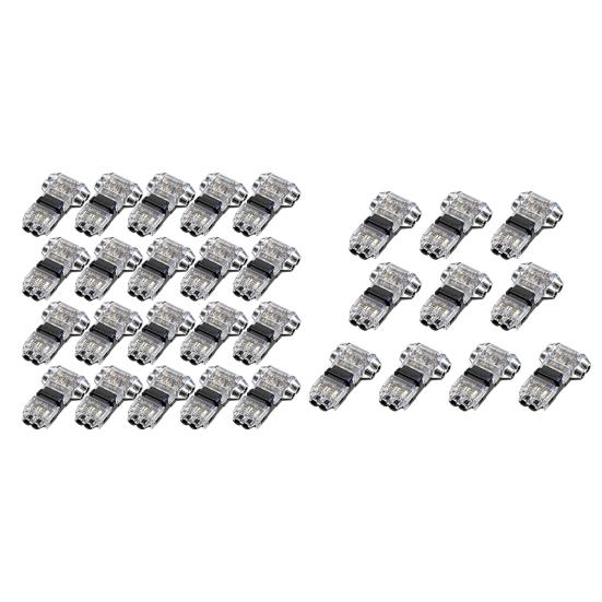 10/20Pcs Low Voltage Wire Connector 3 Way 2 Pin T Tap Wire Connectors Solderless No Stripping LED Strip 20-24 AWG Wire Connectors