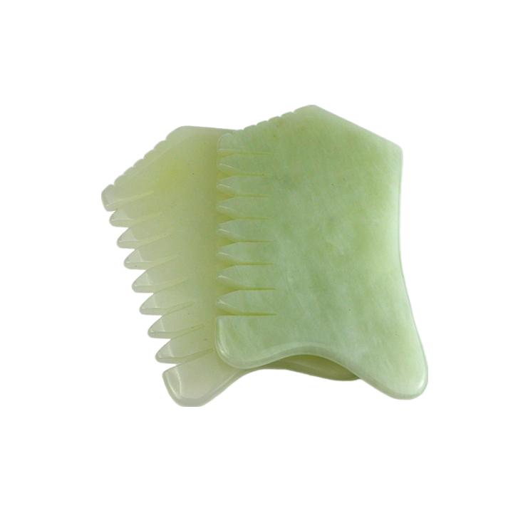 New 100% Natural Xiuyan Jade Comb Scraping Hair Comb Scalp Care Massage Tool SPA Acupuncture Relaxation Therapy Treatment