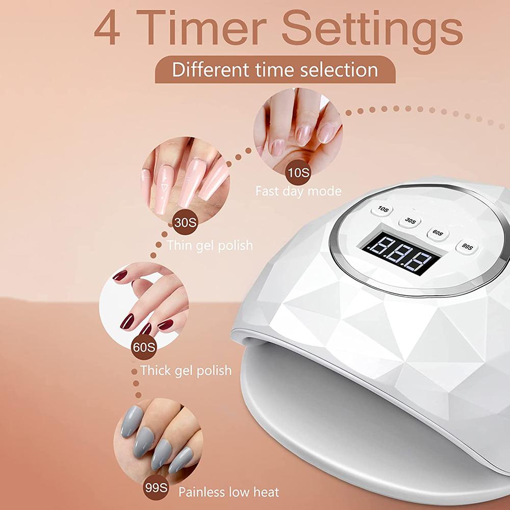 UV LED Lamp For Nails Drying Manicure Lamp With Memory Function LCD Display Professional LED Nail Lamp For Nail Art Salon Tools