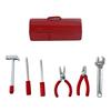 1 Set 1:12 Mini Dolls Tools Metal Home Repair Tool Model Miniature Hammer Wrench Hand Tools for Doll Mansion Decoration Yard Supplies Pretend Play Toy