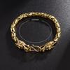 Hot Selling Mens Trendy Retro Domineering Double Head Bracelet Classic Texture Jewelry