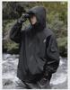 Mountain Outdoor Men's Windproof Waterproof Jacket - Trendy American-style Functional Workwear for Spring and Autumn