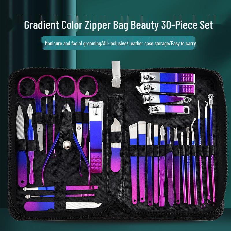 

Available Stainless Steel Nail & Cuticle Care Set - Gradient Color