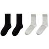 Women Socks Mid-tube Anti-freeze Non-Slip Bottoms Winter Simple Casual Solid Color Sports Socks Daily Wear