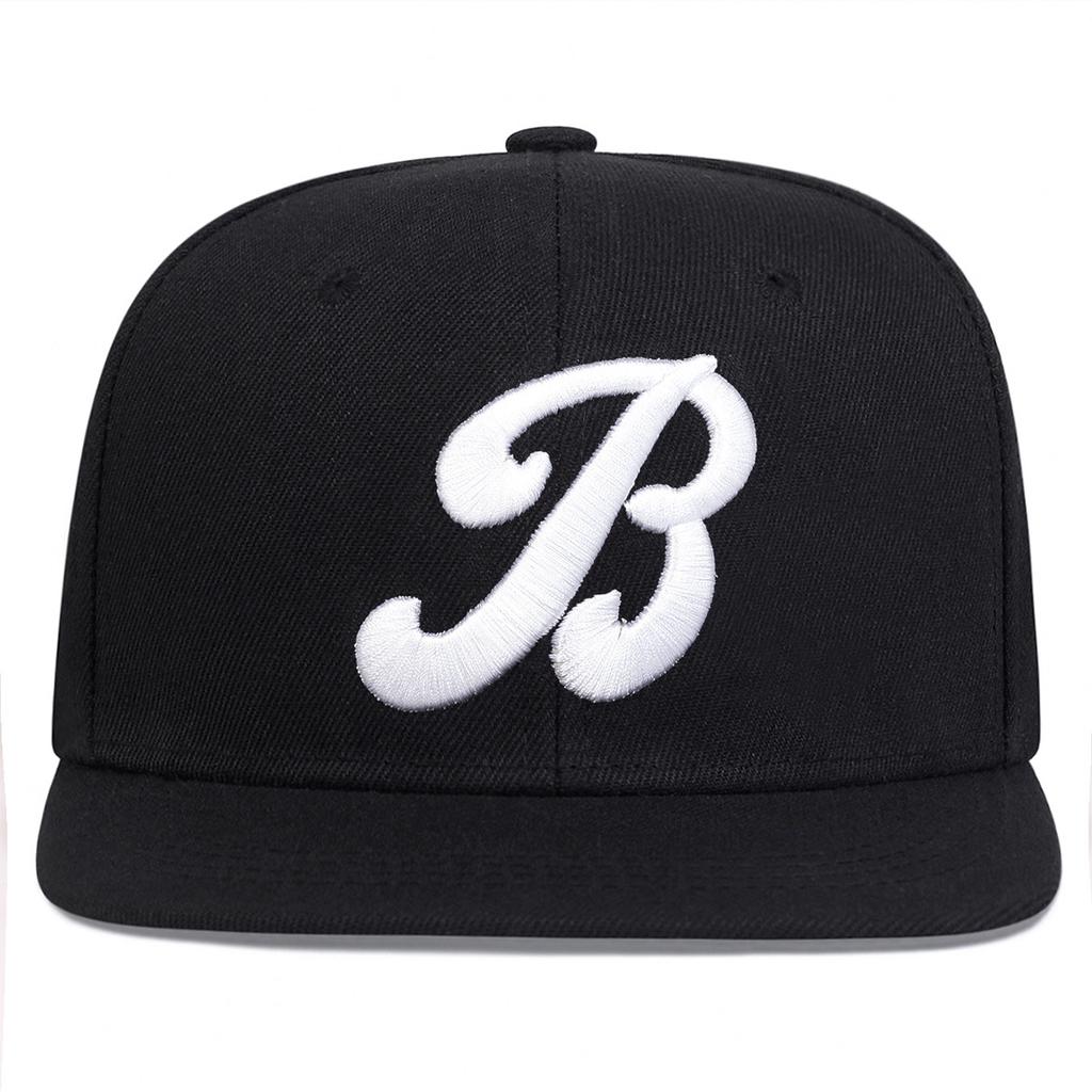 Unisex Fashion B Letter Embroidery Hip-hop Hats SpringAutumn Outdoor Adjustable Casual Baseball CapsSunscreen Hat Trucker Hat