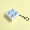 Mini 4 Keys Mechanical Keyboard Fidget Keychain Satisfying Click Sound Unique Gift for Keyboard Enthusiasts Friends