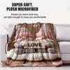 Schönes Gnom-Paar Flanelldecke mit Herzmuster Warmer Überwurf Leichte Kuscheldecke für Wohnzimmer Valentinstagsgeschenk