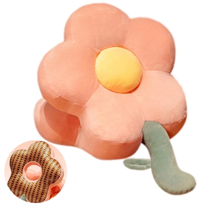 Comfortable Desk  Sleep Pillow Plush Flower Throw Pliiow for Office Workers and Students,Supportive Cushion