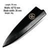 Japanese Ash Wood Magnetic Knife Sheath: Chef's, Sashimi & Santoku Knives Protective Cover Set.