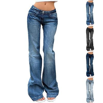 Women's Denim Classic Versatile High Waist High Elastic Fashion Trousers