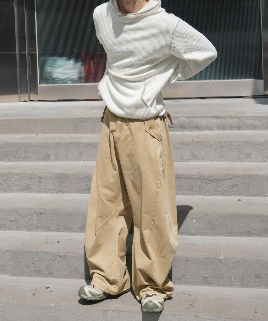 INTEMPOMOOD New Hound Curved Pants_Beige