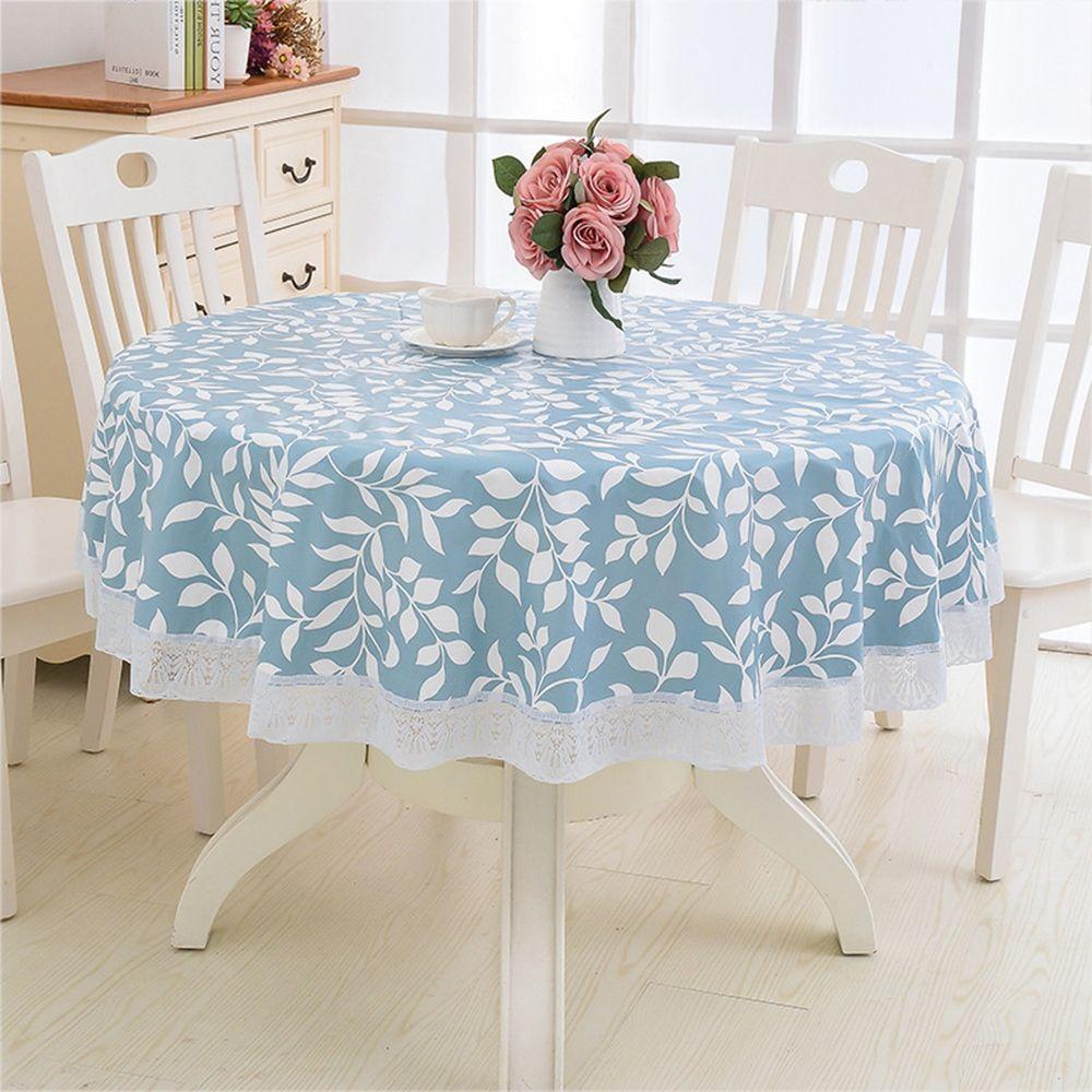 Wipeable Oilproof Round Dining Table Kitchen  Tablecloth Table  Cover Table Cloth Home  Decor