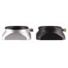 Camera Vintage Style Square Lens Hood Shade Metal Interface Mask Silver Black Light Shield Cover 37 39 40.5 43 46 49 52 55 58mm