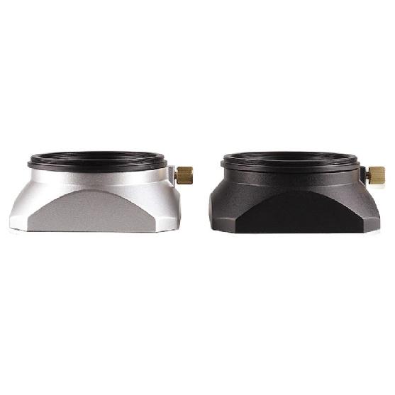 Camera Vintage Style Square Lens Hood Shade Metal Interface Mask Silver Black Light Shield Cover 37 39 40.5 43 46 49 52 55 58mm