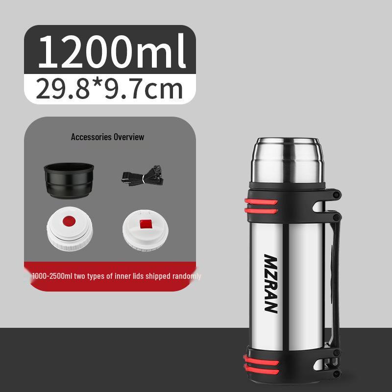 4L Stainless Steel Travel Thermos Mug for Men - Large Capacity Car Kettle Flask