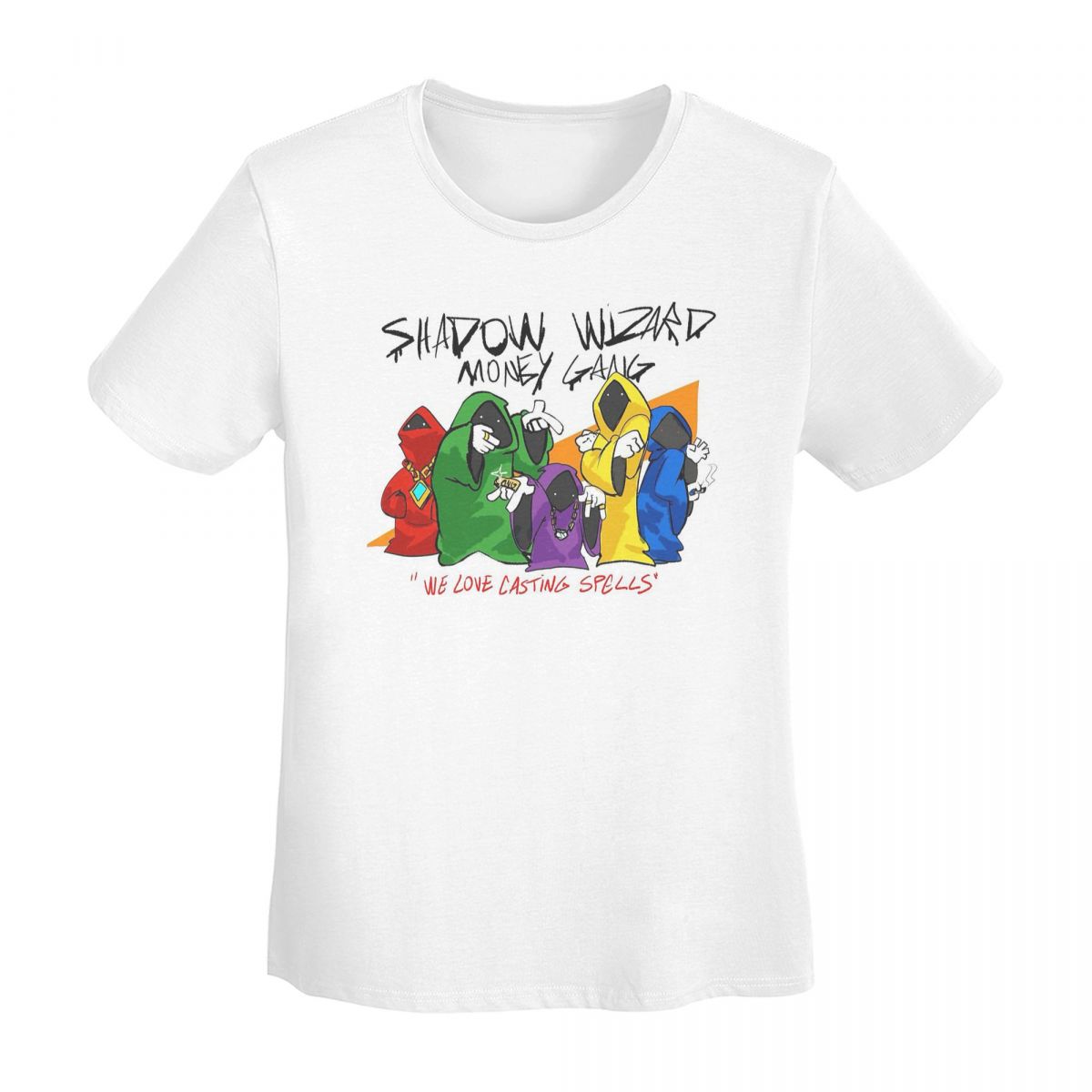Shadow Wizard Money Gang We Love Casting Spells TShirt Women Short Sleeve T Shirts ONeck Clothes Cotton Summer Tees Streetwear S