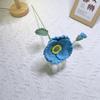 Creative Crochet Flower Bouquet Finished Handwoven Flowers Knitted Flower Wedding Party Decor  Friends Gift