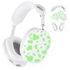 3Pcs/Set For AirPods Max Silicone Protective Case Cow Pattern Earmuff Sleeve Headband Cover Ear Cushion Cover