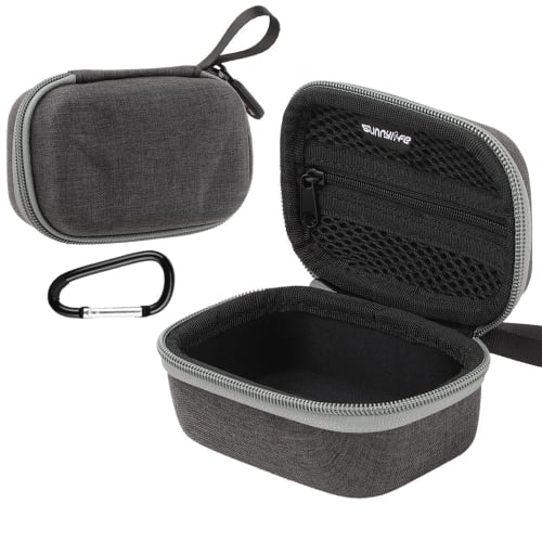 Protective Case for DJI Mic Mini, Protective Cover, Storage Bag, Hard Case for Mic Mini Charging Case and Smartphone Adapter Accessories, with Carabin