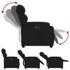 Electric Recliner Chair Black Fabric