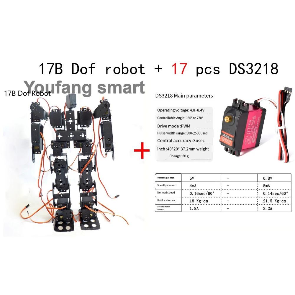 19 DOF Robot Educational Robot Kit for Ardunio Humanoid Robotic Walking with MG996 Programming Robot Kit 20KG Servo Technic Part