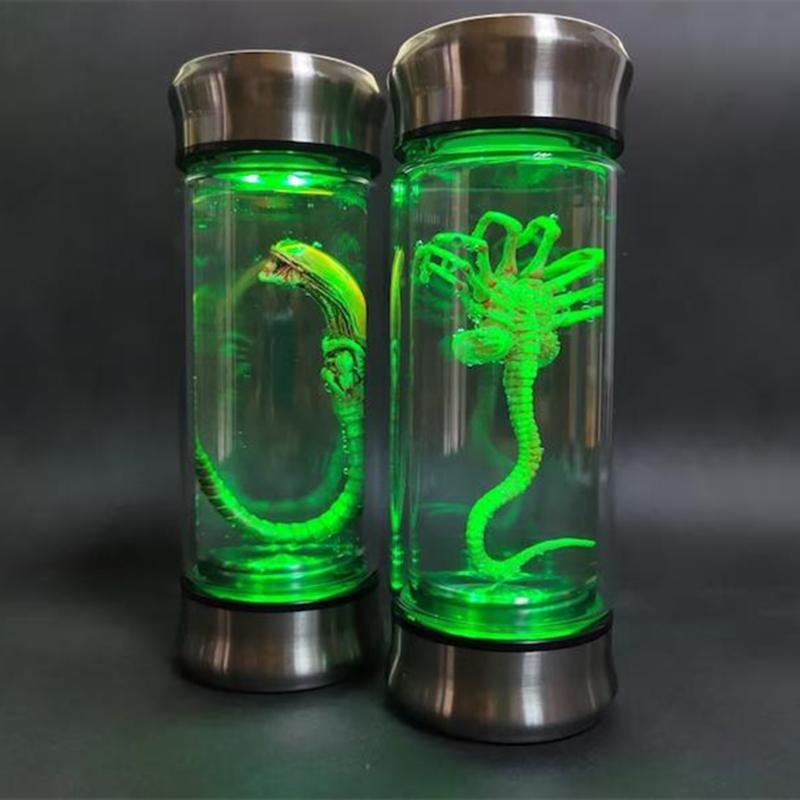 Mimozemský Facehugger Embryo Sklenice Xenomorph Vzorek - Filmová Rekvizita Replika Domácí Dekorace Stolní Řemesla Socha Dekorace