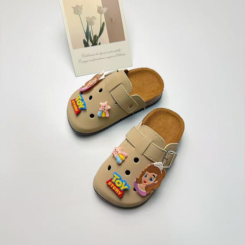 Medias Zapatillas de Verano Retro Unisex de Dibujos Animados Lindas para Niños Birkenstock con Suela Gruesa Antideslizante