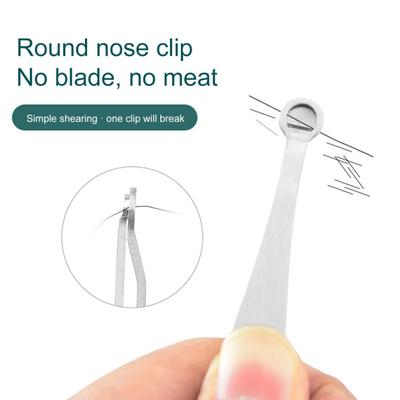 Yousheng Nose Trimmer Tweezers Rustproof Universal Stainless Steel Round Tip Hair Removal Tweezers for Men