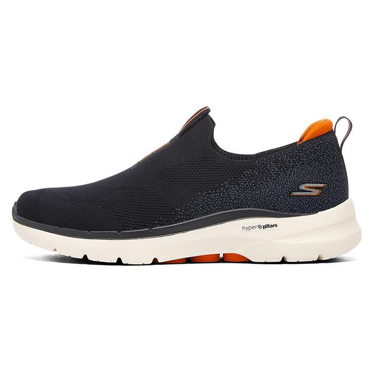 Skechers Go Walk 6 Mesh Comfortable Durable Breathable Lightweight Low Top Casual Shoes Men sneakers Black 216202-NVOR 43.5