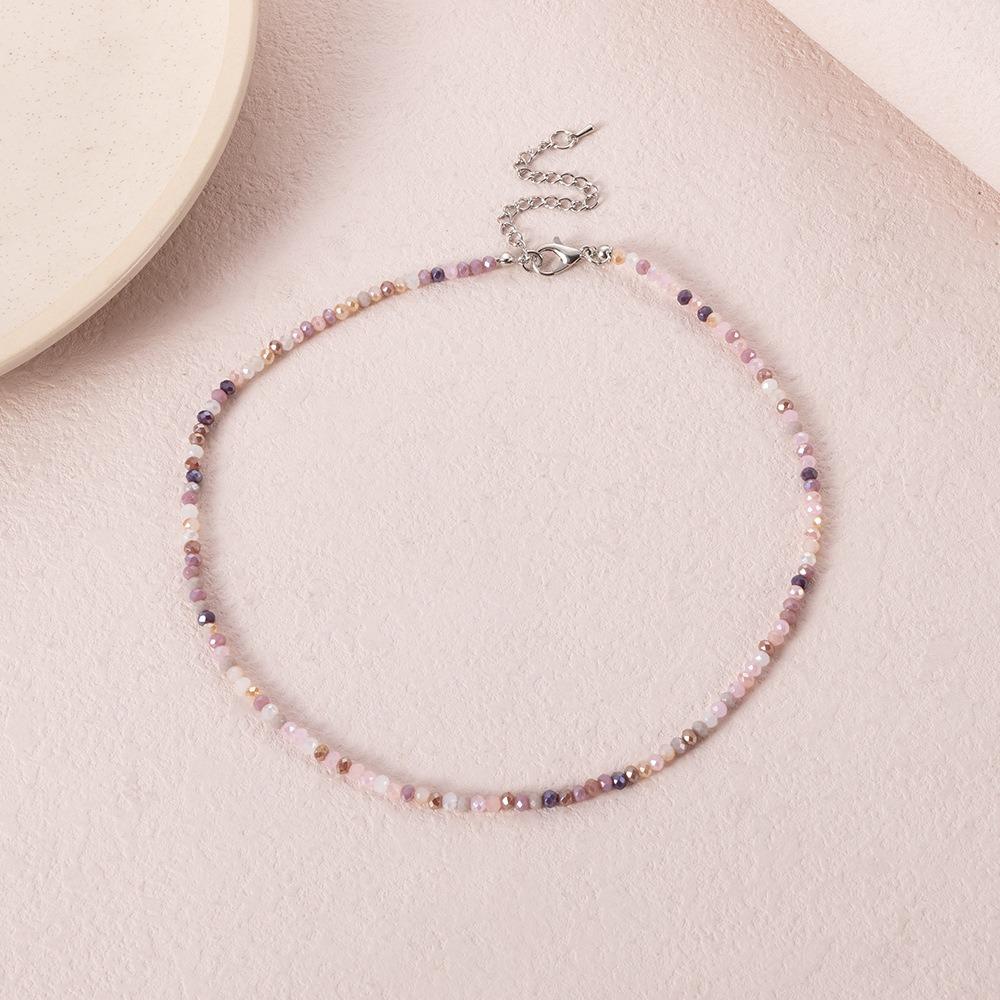 Bohemia Choker Necklace Handmade Neck Chain Rainbow Seed Beads Necklace  Women's Collar Jewelry