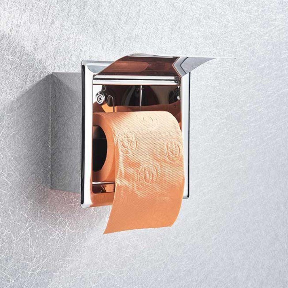 Accessories Embedded Wall Mounted Tissue Box Toilet Paper Holder Roll Paper Box Tissue Paper Rack