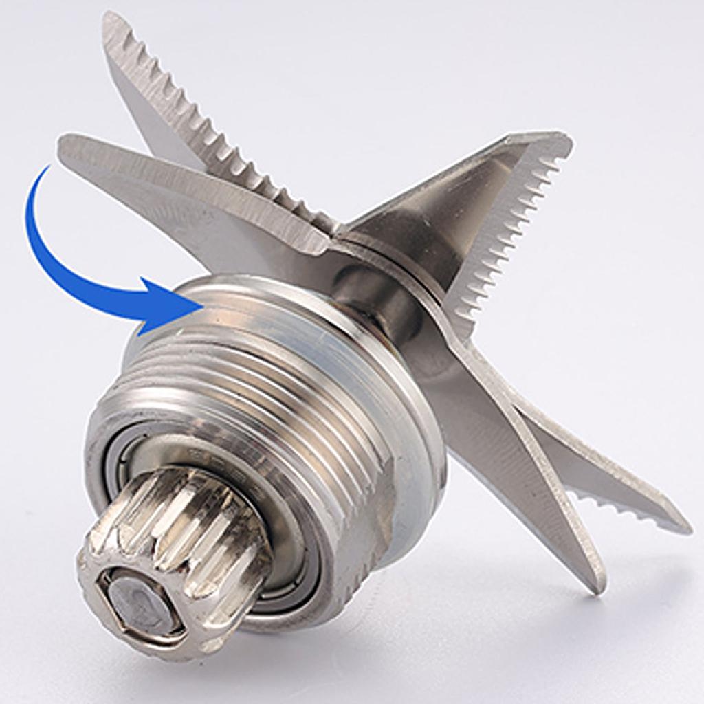 8 Blade Blender Replacement Stainless Steel Blades Smooth Blending Use Spare Part Metal Texture for Multiple Models