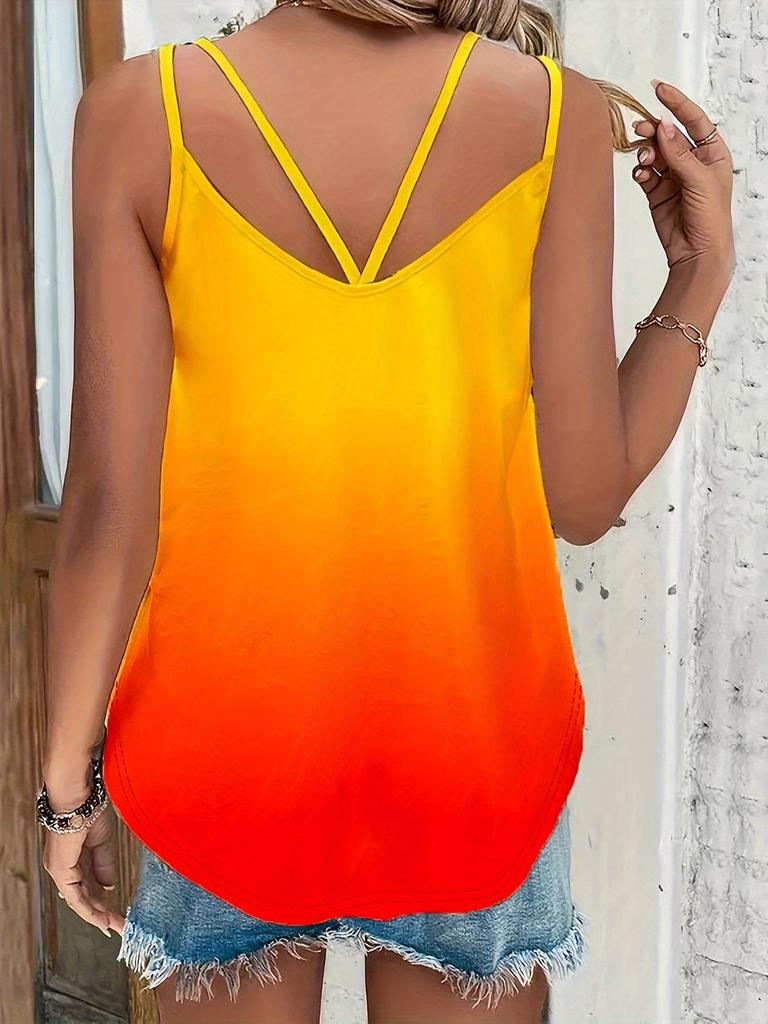 European & American Women's Gradient Sleeveless Color-Changing Camisole 2026