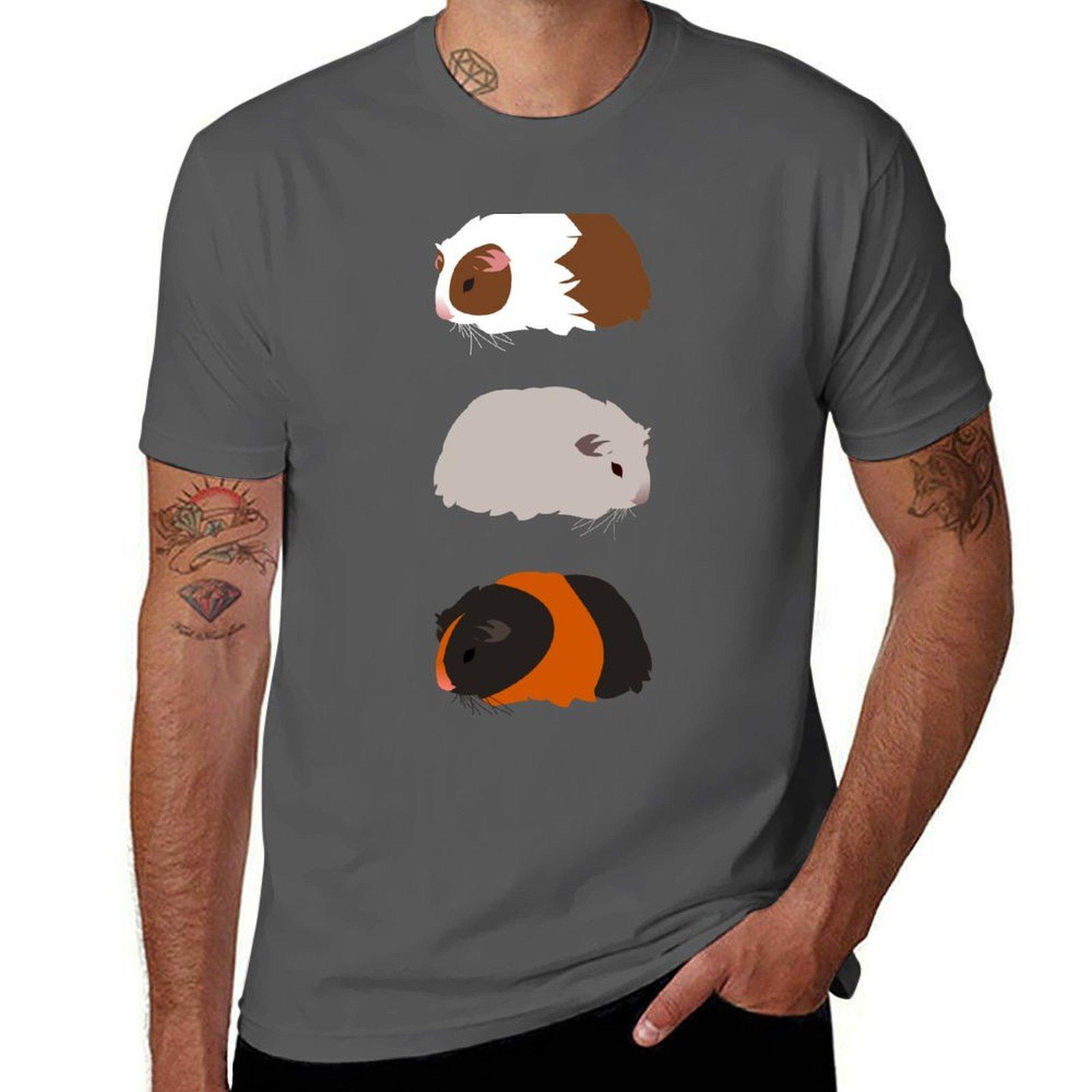 

Guinea Pig Trio T-Shirt cotton t shirts man 100% man t shirt designer T-Shirt 4XL