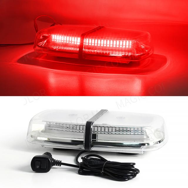 12V 24V Amber Yellow Truck Car Led Strobe Roof Lights Becaon Police Emergency Rescue Magnetic Vehicle Ambulance 72SMD