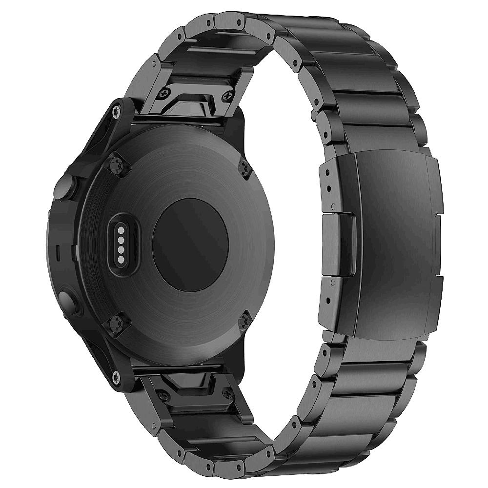 For Garmin Tactix 7 Pro/Fenix 7X/Fenix 6X Pro 3 Beads Titanium Steel Wrist Band 26mm Universal Quick Release Replacement Watch Strap