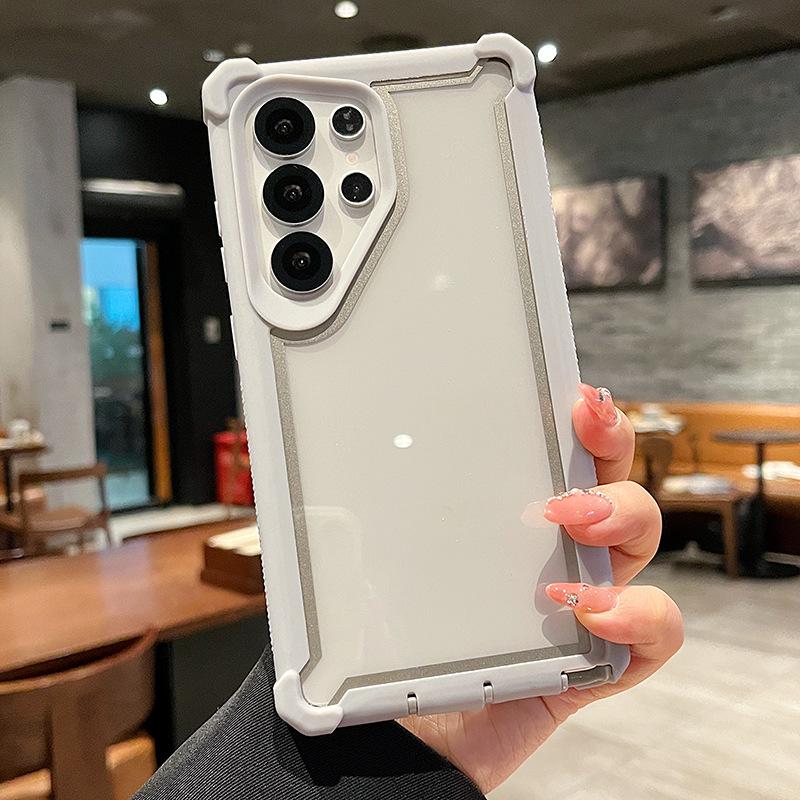 Carcasă Color-Block Space Shell pentru Samsung S24+ Ultra S25, S23 FE/A56 cu Protecție la Cădere pe Patru Colțuri