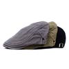 Solid Color Splicing Beret Men's Cotton Cap Outdoor Sports and Leisure Hat Forward Hat