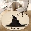 Wizard Hat,Fantasy Art Chair Mat Round Rug Office Carpet, Machine Washable, Non Slip, Suitable for Living Rooms, Bedrooms