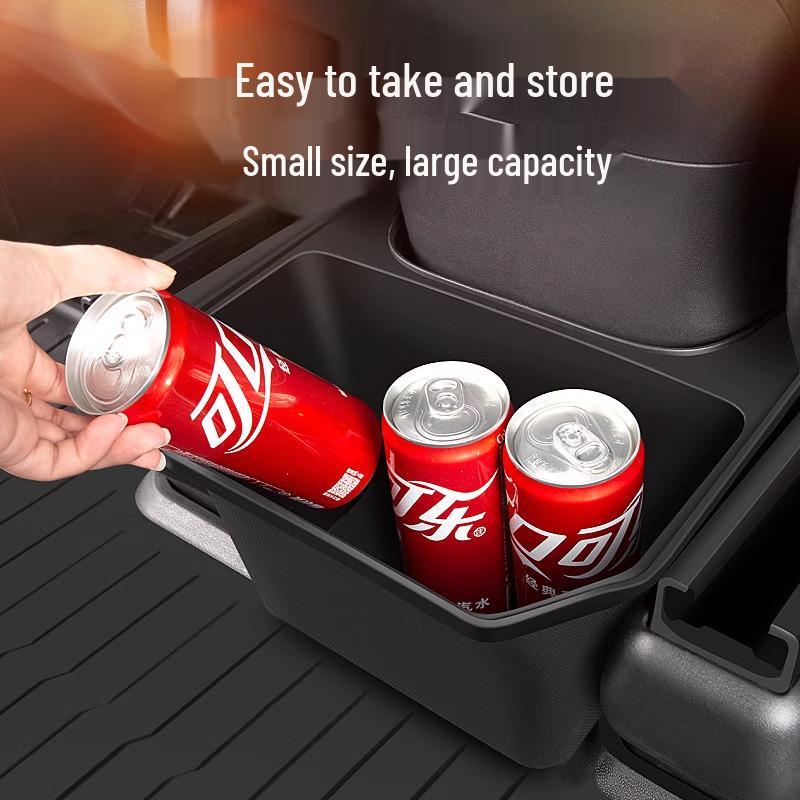 Rear Row Storage Organizer & Trash Can for Tesla Model Y Accessories